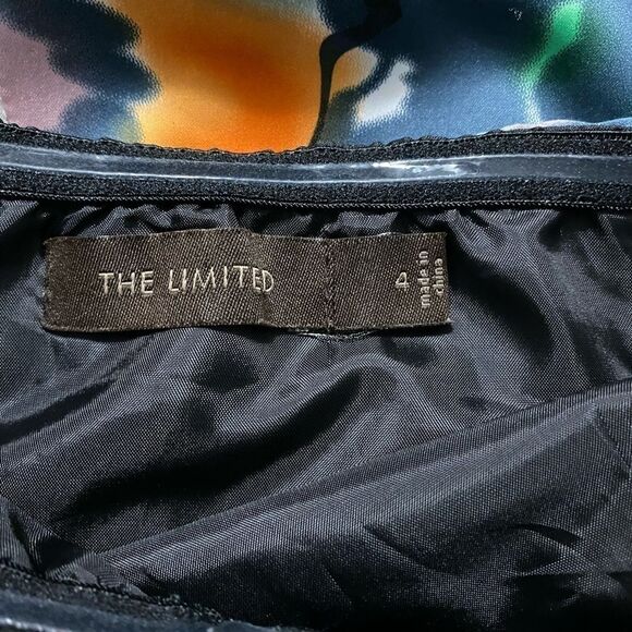 The Limited Strapless Floral Grafitti Dress Size 4 - Picture 9 of 10